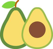 Avocado Vector Icon Design