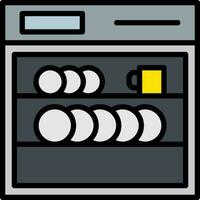 Dishwasher Vector Icon Design