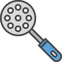 Slotted Spoon Vector Icon Design