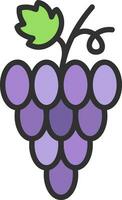 Grapes Vector Icon Design