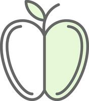 diseño de icono de vector de manzana