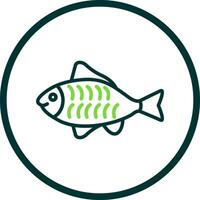 diseño de icono de vector de pescado