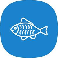 diseño de icono de vector de pescado