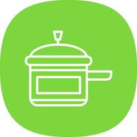 Pressure Cooker Vector Icon Design