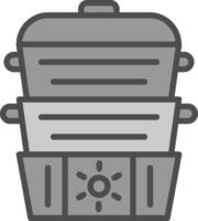 Steamer Vector Icon Design