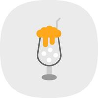 Milkshake Vector Icon Design