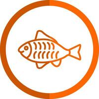 diseño de icono de vector de pescado