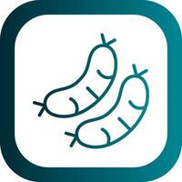 Sausage Vector Icon Design