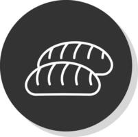 Bread Vector Icon Design