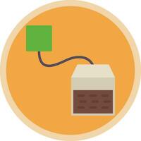 diseño de icono de vector de bolsita de té