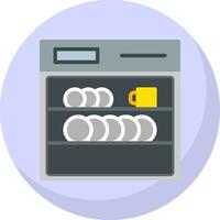 Dishwasher Vector Icon Design