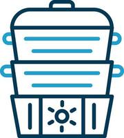 Steamer Vector Icon Design