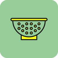 Colander Vector Icon Design