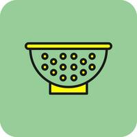 Colander Vector Icon Design