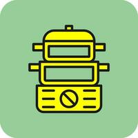 Steamer Vector Icon Design