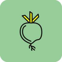 Turnip Vector Icon Design