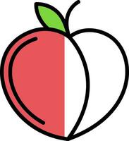 Peach Vector Icon Design