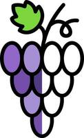 Grapes Vector Icon Design