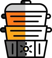 Steamer Vector Icon Design