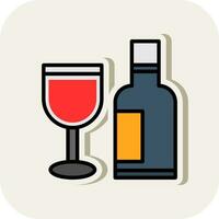 diseño de icono de vector de vino