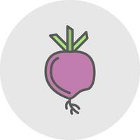 Turnip Vector Icon Design