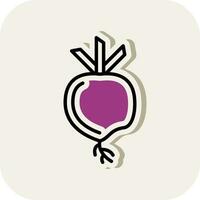 Turnip Vector Icon Design