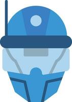 Cyberspace Helmet Vector Icon Design