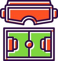 Virtual Sports Arena Vector Icon Design