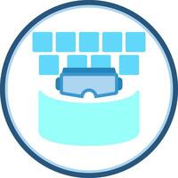 VR Cinema Screen Vector Icon Design