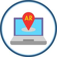 AR Navigation Vector Icon Design