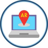 AR Navigation Vector Icon Design