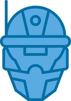 Cyberspace Helmet Vector Icon Design