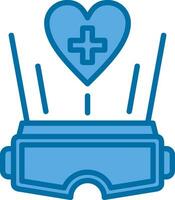 virtual realidad terapia vector icono diseño