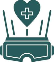 virtual realidad terapia vector icono diseño