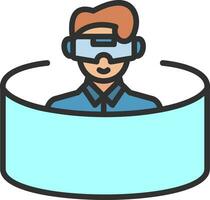 VR Arcade Vector Icon Design