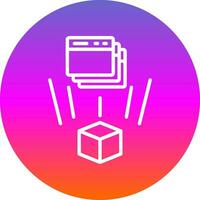 Holographic Interface Vector Icon Design