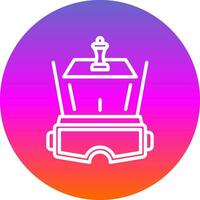 VR Chessboard Vector Icon Design