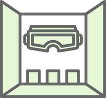 Virtual Reality Room Vector Icon Design