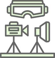 VR Design Studio Vector Icon Design