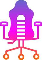 VR Gaming Chair Vector Icon Design