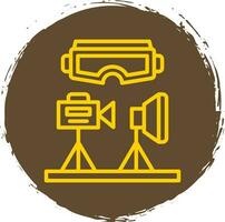 VR Design Studio Vector Icon Design
