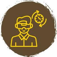 Time Travel Simulation Vector Icon Design