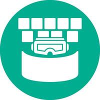 VR Cinema Screen Vector Icon Design