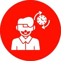 Time Travel Simulation Vector Icon Design