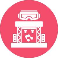 Virtual Reality Concert Vector Icon Design