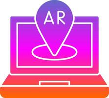 AR Navigation Vector Icon Design