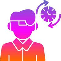 Time Travel Simulation Vector Icon Design