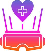 virtual realidad terapia vector icono diseño