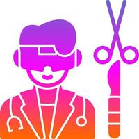 Virtual Reality Surgery Vector Icon Design