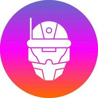 Cyberspace Helmet Vector Icon Design